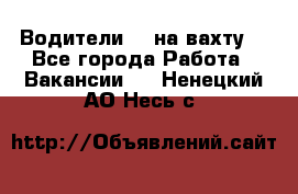 Водители BC на вахту. - Все города Работа » Вакансии   . Ненецкий АО,Несь с.